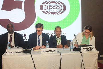 Côte d’Ivoire / Festivités des 50 ans de l’organisation mondiale du Cacao à Abidjan : l’Espagne prend la présidence de l’ICCO et succède à la République Dominicaine