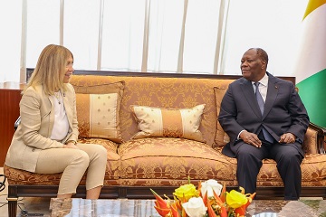 Côte d'Ivoire / Le Chef de l’État a échangé avec la Présidente Directrice Générale de France Médias Monde