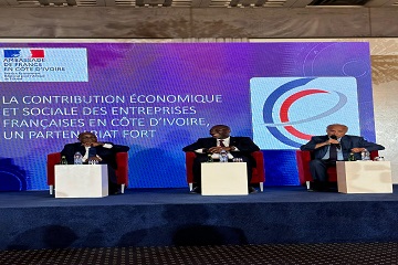 Côte d'Ivoire / Contribution des Entreprises Françaises dans le développement du pays : les résultats d'une étude au centre d'une rencontre organisée à Abidjan